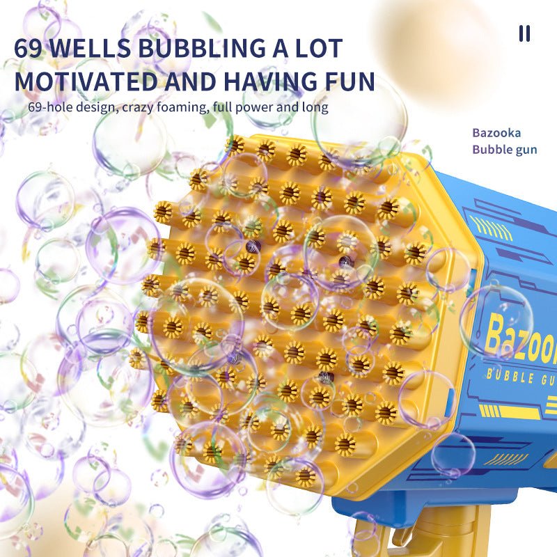 Bubble Gun with 69 Holes